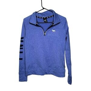 Victoria's Secret Blue Zip Up Sweater size M